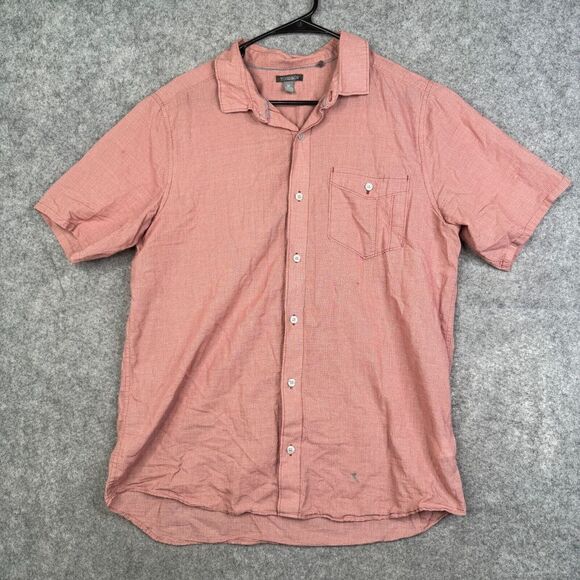 Toad & Co Shirt Mens Medium Airbrush Short Sleeve Organic Cotton Casual - Picture 1 of 10